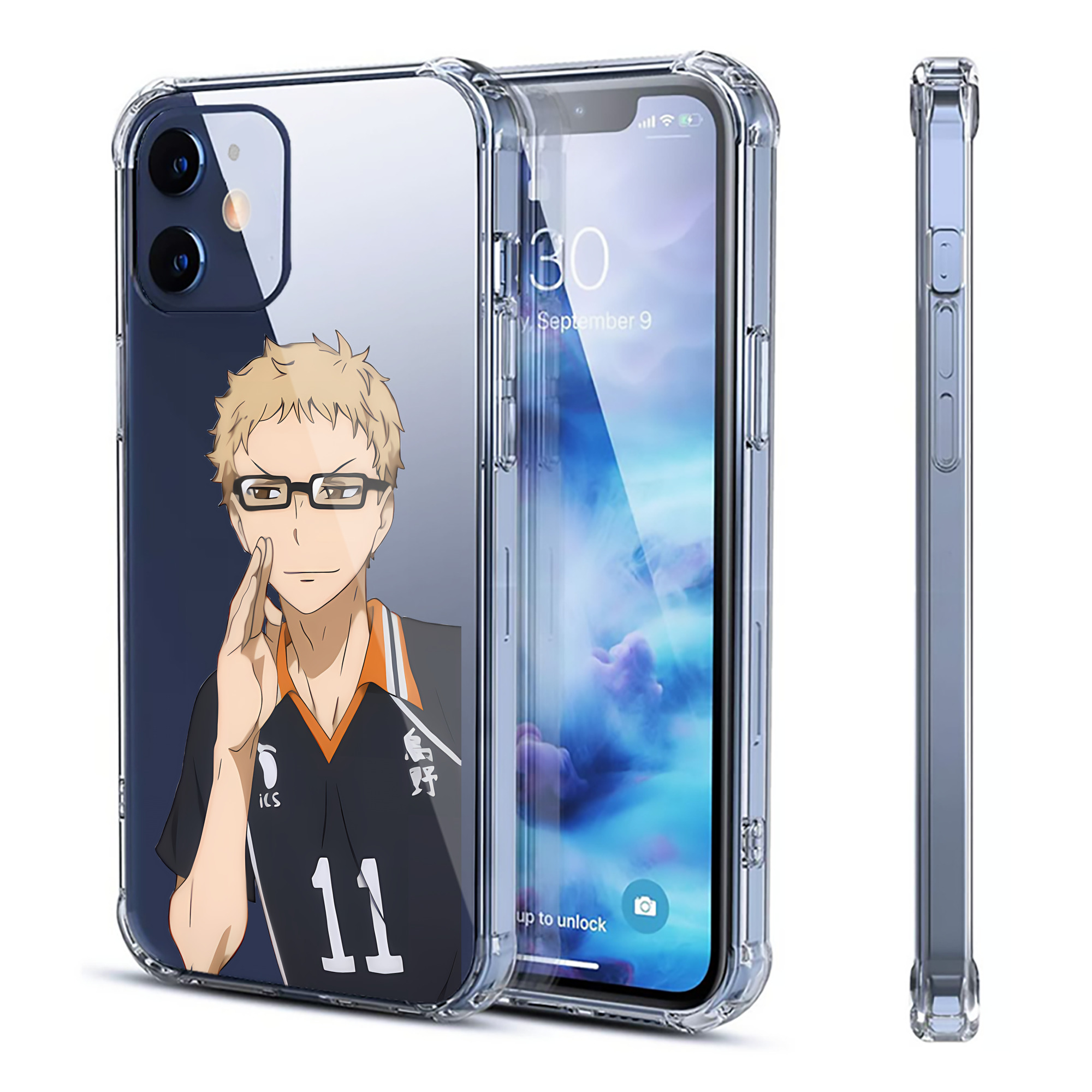 （画像用） ハイキュー!! Haikyu!! 【iPhone 12シリーズ対応】透明スマホケース（クリアソフトケース）